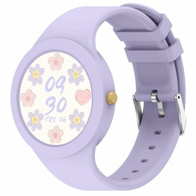 Smartwatch Damski Gravity GT14-2 na pasku gumowym w kolorze Fioletowy/Fioletowy o szerokości 22mm