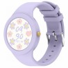 Smartwatch Damski Gravity GT14-2 na pasku gumowym w kolorze Fioletowy/Fioletowy o szerokości 22mm