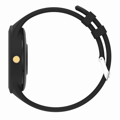 Smartwatch Damski Gravity GT14-3 na pasku gumowym w kolorze Czarny/Czarny o szerokości 22mm