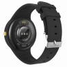Smartwatch Damski Gravity GT14-3 na pasku gumowym w kolorze Czarny/Czarny o szerokości 22mm