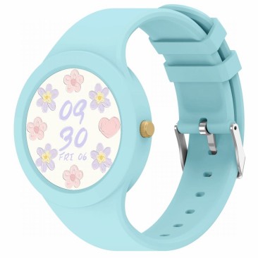 Smartwatch Damski Gravity GT14-4 na pasku gumowym w kolorze Niebieski/Niebieski o szerokości 22mm