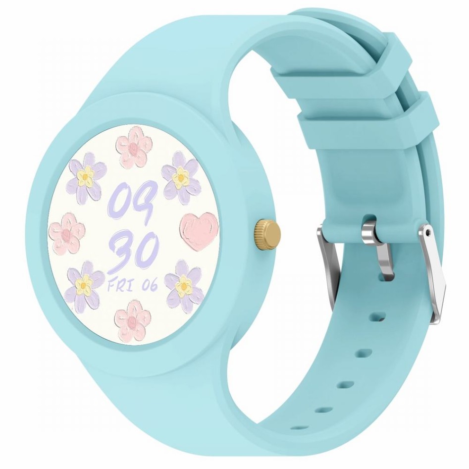 Smartwatch Damski Gravity GT14-4 na pasku gumowym w kolorze Niebieski/Niebieski o szerokości 22mm