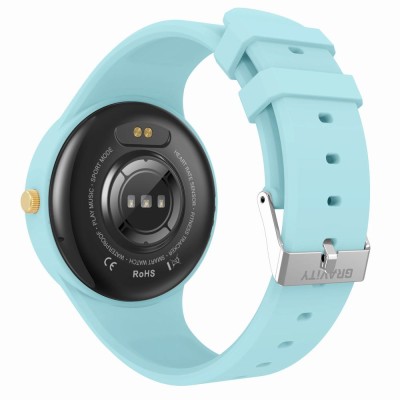 Smartwatch Damski Gravity GT14-4 na pasku gumowym w kolorze Niebieski/Niebieski o szerokości 22mm