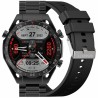 Smartwatch Męski Gravity GT13-1 na bransolecie stalowej w kolorze Czarny/Czarny o szerokości 26mm