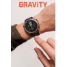 Smartwatch Męski Gravity GT13-1 na bransolecie stalowej w kolorze Czarny/Czarny o szerokości 26mm