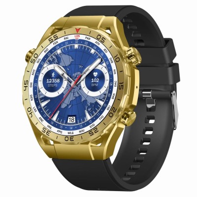 Smartwatch Męski Gravity GT13-2 na bransolecie stalowej w kolorze Złoty/Złoty o szerokości 26mm