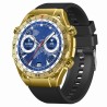 Smartwatch Męski Gravity GT13-2 na bransolecie stalowej w kolorze Złoty/Złoty o szerokości 26mm