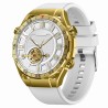 Smartwatch Męski Gravity GT13-3 na bransolecie stalowej w kolorze Złoty/Złoty o szerokości 26mm