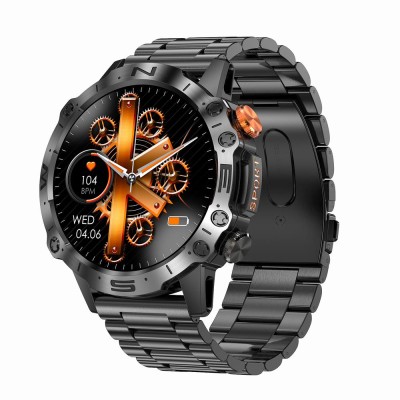 Smartwatch Męski Gravity GT20-1 na pasku gumowym w kolorze Czarny/Czarny o szerokości 22mm
