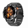 Smartwatch Męski Gravity GT20-1 na pasku gumowym w kolorze Czarny/Czarny o szerokości 22mm