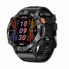 Smartwatch Męski Gravity GT20-1 na pasku gumowym w kolorze Czarny/Czarny o szerokości 22mm
