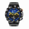 Smartwatch Męski Gravity GT20-1 na pasku gumowym w kolorze Czarny/Czarny o szerokości 22mm