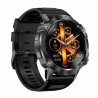 Smartwatch Męski Gravity GT20-1 na pasku gumowym w kolorze Czarny/Czarny o szerokości 22mm
