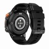 Smartwatch Męski Gravity GT20-1 na pasku gumowym w kolorze Czarny/Czarny o szerokości 22mm