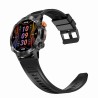 Smartwatch Męski Gravity GT20-1 na pasku gumowym w kolorze Czarny/Czarny o szerokości 22mm