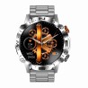 Smartwatch Męski Gravity GT20-2 na pasku gumowym w kolorze Srebrny/Czarny o szerokości 22mm