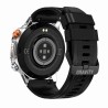 Smartwatch Męski Gravity GT20-2 na pasku gumowym w kolorze Srebrny/Czarny o szerokości 22mm
