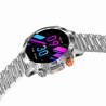 Smartwatch Męski Gravity GT20-2 na pasku gumowym w kolorze Srebrny/Czarny o szerokości 22mm