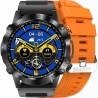 Smartwatch Męski Gravity GT20-3 na pasku gumowym w kolorze Czarny/Czarny o szerokości 22mm