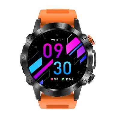 Smartwatch Męski Gravity GT20-3 na pasku gumowym w kolorze Czarny/Czarny o szerokości 22mm