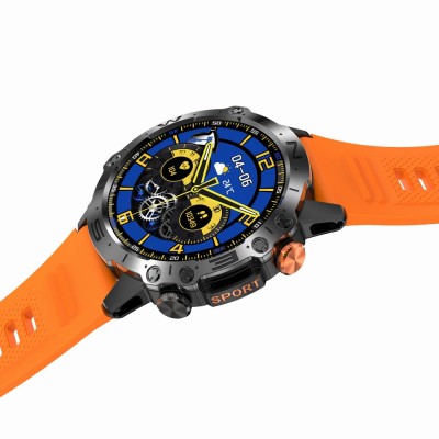 Smartwatch Męski Gravity GT20-3 na pasku gumowym w kolorze Czarny/Czarny o szerokości 22mm