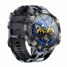 Smartwatch Męski Gravity GT20-5 na pasku gumowym w kolorze Czarny/Czarny Moro o szerokości 22mm