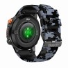 Smartwatch Męski Gravity GT20-5 na pasku gumowym w kolorze Czarny/Czarny Moro o szerokości 22mm