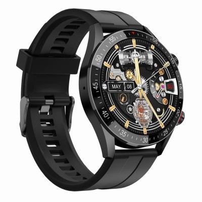 Smartwatch Męski Gravity GT4-1 na pasku gumowym w kolorze Czarny/Czarny o szerokości 22mm
