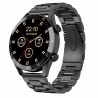 Smartwatch Męski Gravity GT4-2 na bransolecie stalowej w kolorze Czarny/Czarny o szerokości 22mm