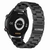 Smartwatch Męski Gravity GT4-2 na bransolecie stalowej w kolorze Czarny/Czarny o szerokości 22mm