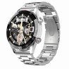 Smartwatch Męski Gravity GT4-3 na bransolecie stalowej w kolorze Srebrny/Srebrny o szerokości 22mm