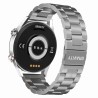 Smartwatch Męski Gravity GT4-3 na bransolecie stalowej w kolorze Srebrny/Srebrny o szerokości 22mm