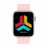 Smartwatch Damski Gravity GT3-1 na pasku gumowym w kolorze Różowy/Różowy o szerokości 22mm