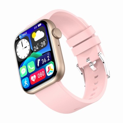 Smartwatch Damski Gravity GT3-1 na pasku gumowym w kolorze Różowy/Różowy o szerokości 22mm