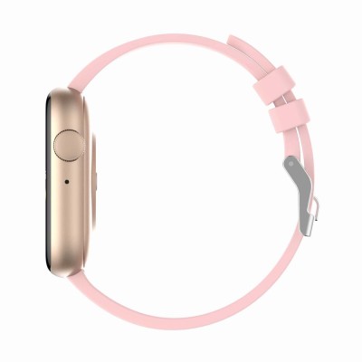 Smartwatch Damski Gravity GT3-1 na pasku gumowym w kolorze Różowy/Różowy o szerokości 22mm