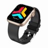 Smartwatch Damski Gravity GT3-2 na pasku gumowym w kolorze Różowy/Czarny o szerokości 22mm