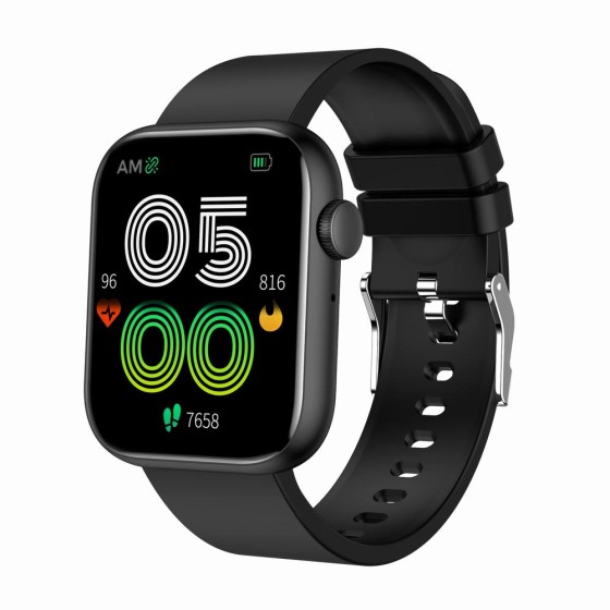 Smartwatch Damski Gravity GT3-3 na pasku gumowym w kolorze Czarny/Czarny o szerokości 22mm Smartwatch Damski Gravity GT3-3 na pasku gumowym w kolorze Czarny/Czarny o szerokości 22mm