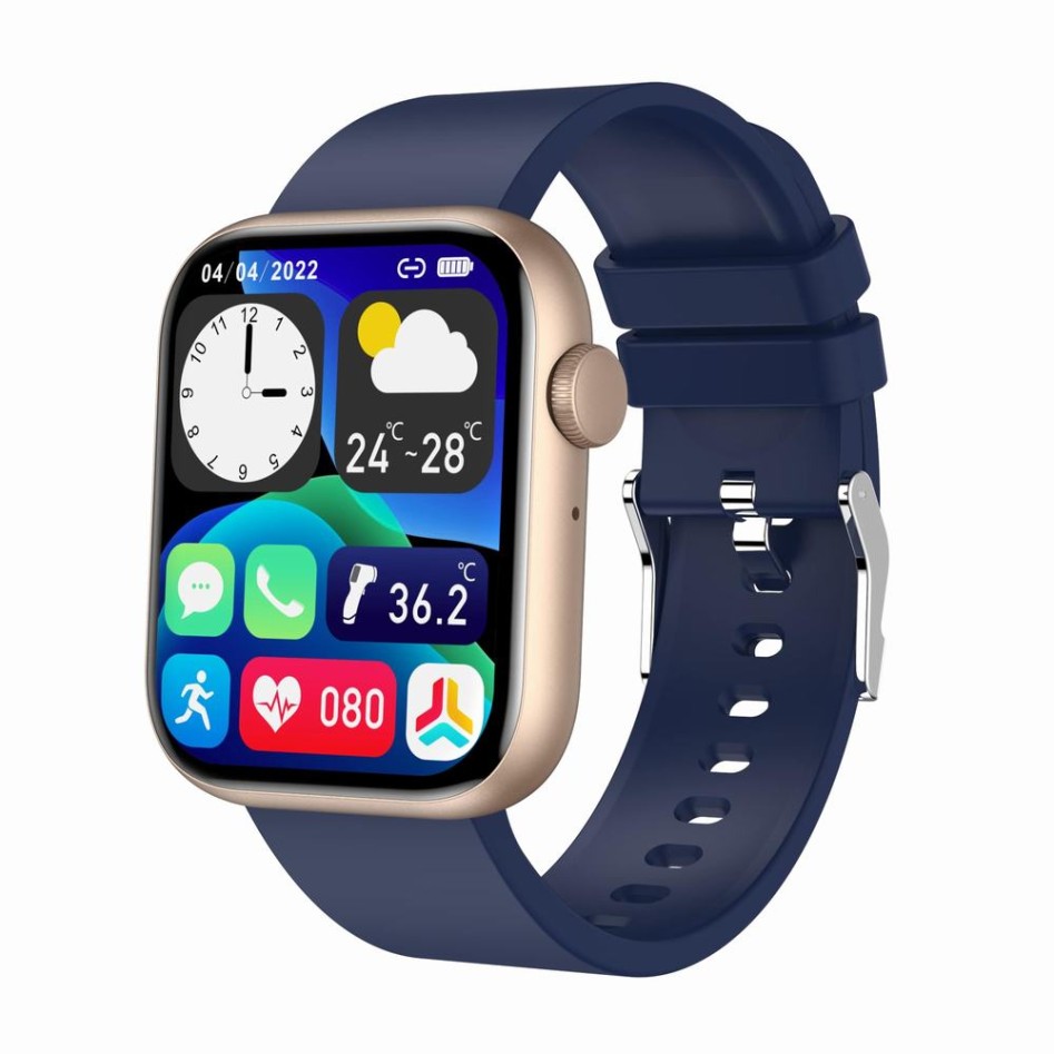 Smartwatch Damski Gravity GT3-4 na pasku gumowym w kolorze Różowy/Granatowy o szerokości 22mm
