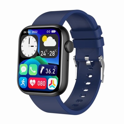 Smartwatch Damski Gravity GT3-5 na pasku gumowym w kolorze Czarny/Granatowy o szerokości 22mm