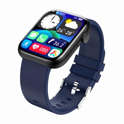 Smartwatch Damski Gravity GT3-5 na pasku gumowym w kolorze Czarny/Granatowy o szerokości 22mm