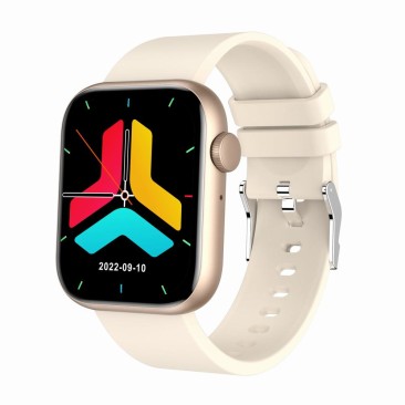 Smartwatch Damski Gravity GT3-6 na pasku gumowym w kolorze Różowy/Beżowy o szerokości 22mm