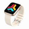Smartwatch Damski Gravity GT3-6 na pasku gumowym w kolorze Różowy/Beżowy o szerokości 22mm