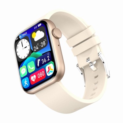 Smartwatch Damski Gravity GT3-6 na pasku gumowym w kolorze Różowy/Beżowy o szerokości 22mm