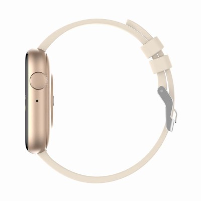Smartwatch Damski Gravity GT3-6 na pasku gumowym w kolorze Beżowy/Beżowy o szerokości 22mm