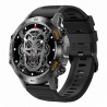 Smartwatch Męski Gravity GT9-1 na pasku gumowym w kolorze Czarny/Czarny o szerokości 22mm