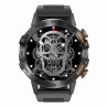 Smartwatch Męski Gravity GT9-1 na pasku gumowym w kolorze Czarny/Czarny o szerokości 22mm