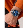 Smartwatch Męski Gravity GT9-3 na bransolecie stalowej w kolorze Srebrny/Srebrny o szerokości 22mm