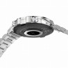 Smartwatch Męski Gravity GT9-3 na bransolecie stalowej w kolorze Srebrny/Srebrny o szerokości 22mm