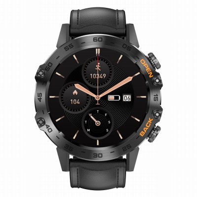Smartwatch Męski Gravity GT9-5  w kolorze Czarny/Czarny o szerokości 22mm