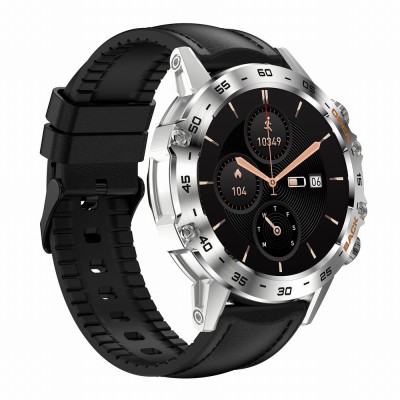Smartwatch Męski Gravity GT9-6  w kolorze Srebrny/Czarny o szerokości 22mm